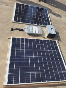 Double panneaux solaires