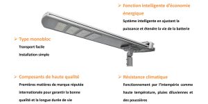 Avantage de lampe solaire integree