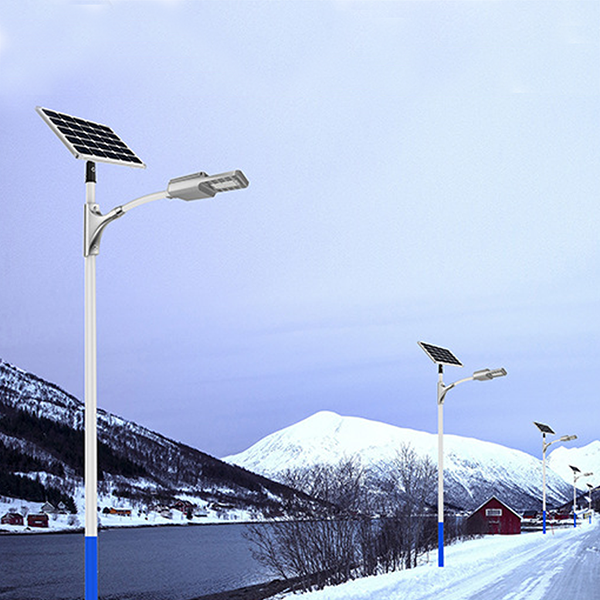 lampadaire solaire intégré Panneau solaire + Lampe LED intégrée