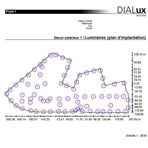 Simulation declairage par DIALUX